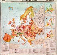 Зарубежная Европа Социально-экономическая карта Серия: Интерактивное наглядное пособие инфо 6744l.